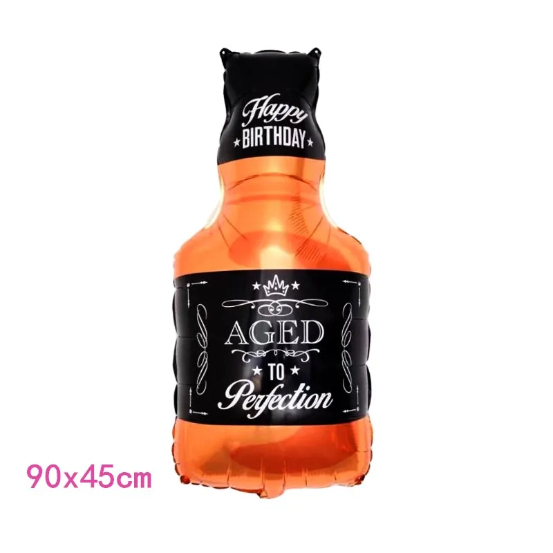 Chicinlife 1 PCS С Днем Рождения бокалы для шампанского бутылка пива Фольга шарики для день рождения Свадебные украшения детский праздничный костюм поставки