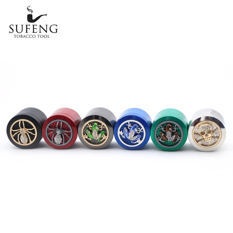 

Hot selling, zinc alloy herbal grinding machine, 4 layer herbal weed grinder, pipe grinder accessories, free delivery