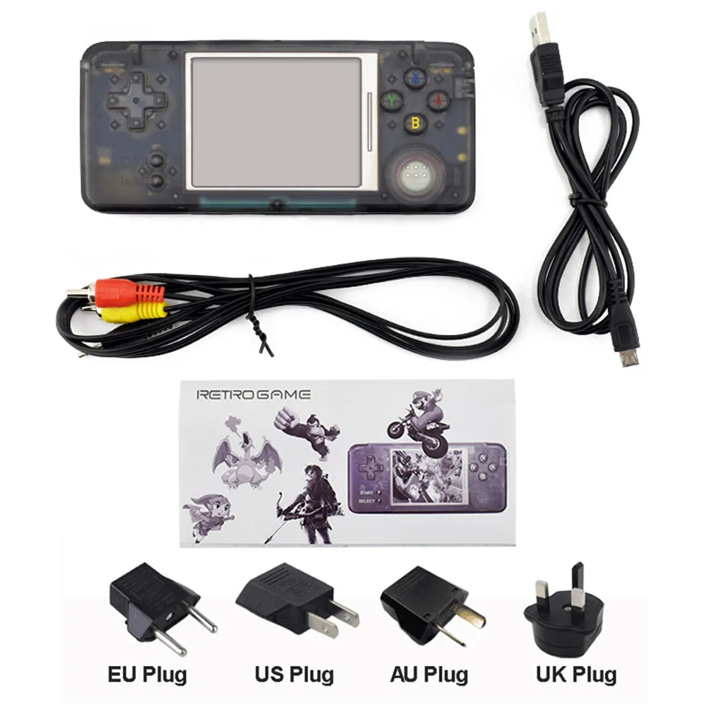Kainuoa USB Ретро портативная игровая консоль 3 0 дюймов Встроенная 818 различных игр