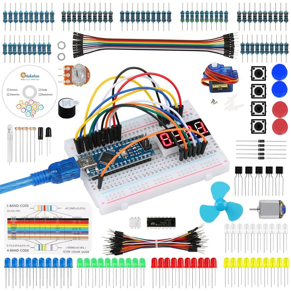 Keywish для Arduino Nano Project супер стартовый набор с подробным учебным руководством для Arduino R3 Mega 2560