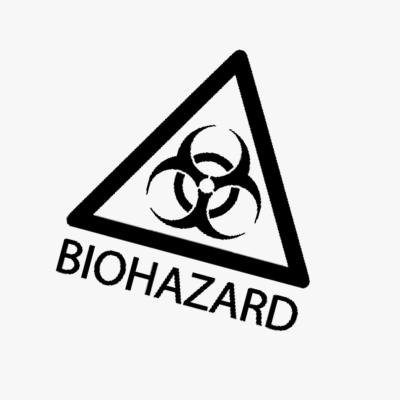 14.3CM14.9CM Interesting Warning Mark BIOHAZARD Graphic Car Sticker Black/Silver Vinyl Decoration GS3598 | Автомобили и мотоциклы