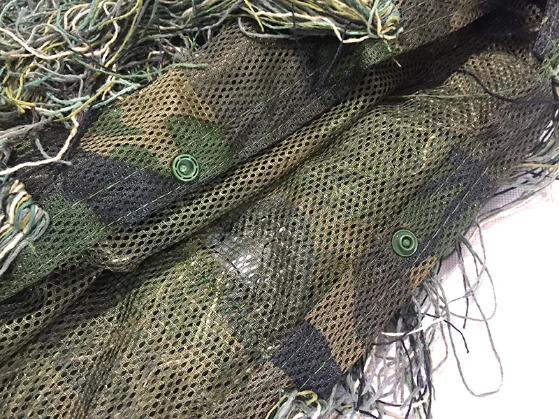 Мужской уличный охотничий костюм Ghillie, одежда Ghillie, топ, мужской Камуфляжный охотничий костюм Gilley, открытый охотничий плащ, пончо