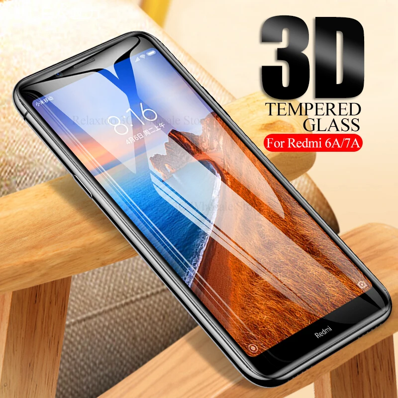 3D закаленное стекло для xiaomi redmi 7a защитная пленка экрана 6a Защитное 6 7 a a7 a6 redmi6a