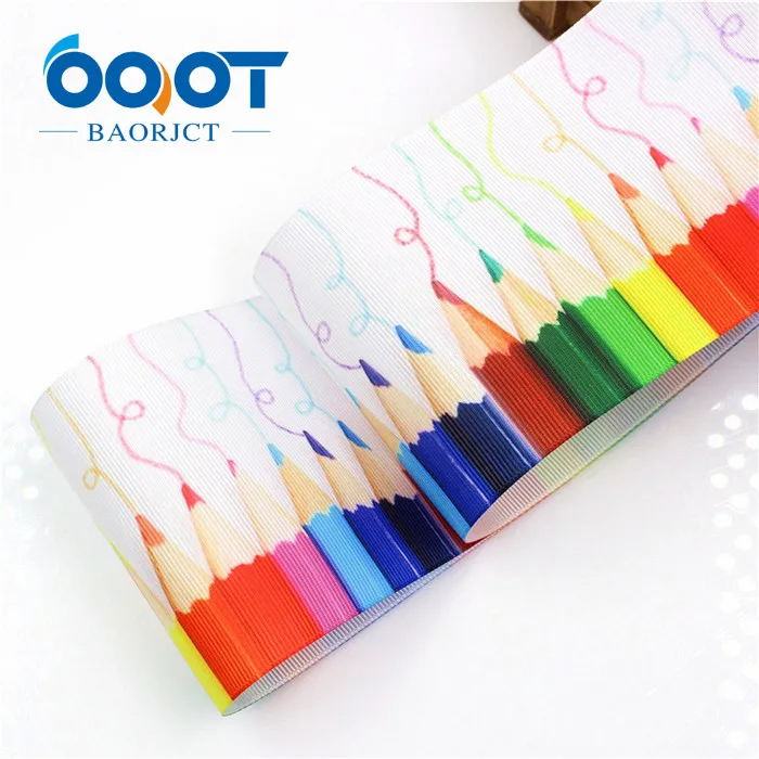 OOOT BAORJCT I-18428-42 75 мм 10 ярдов мультфильм горошек ленты Термальность передачи печатных grosgrain Свадебные аксессуары DIY материал - Цвет: I-18428-42
