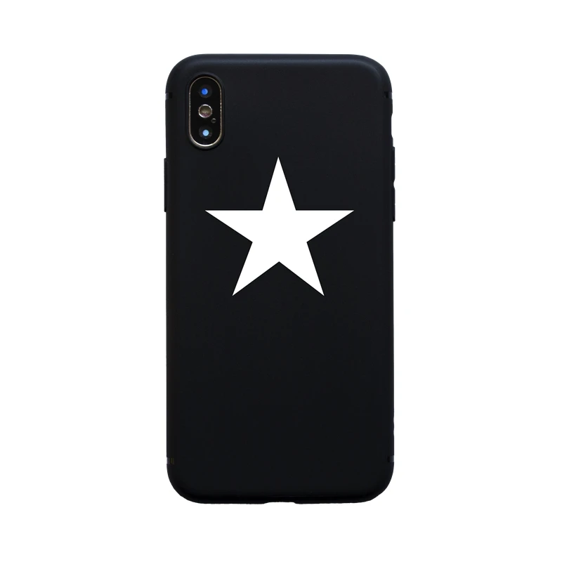 Силиконовый чехол для iPhone 7 Plus 8 X 10 6 6s 5 5S SE черный мягкий Capinha задняя крышка |