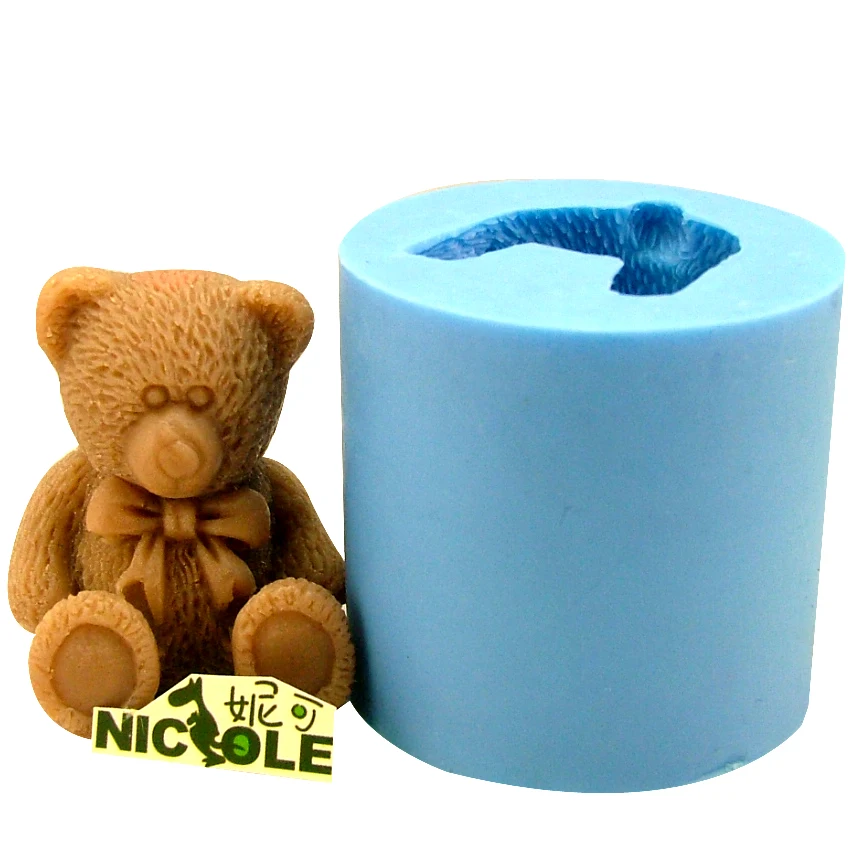 Силиконовая форма для мыла 3D Милые пивные свечи ручной работы шоколадные формы