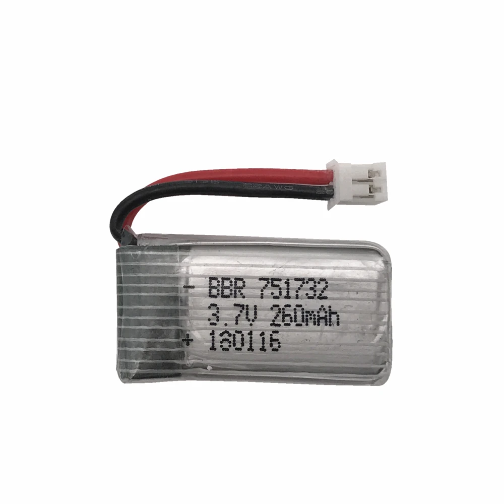 10 шт. Сменный аккумулятор для Eachine E010 E010C E011 E013 H36 Mini RC Quadcopter 3 7 В 260 мАч 30C Libo с