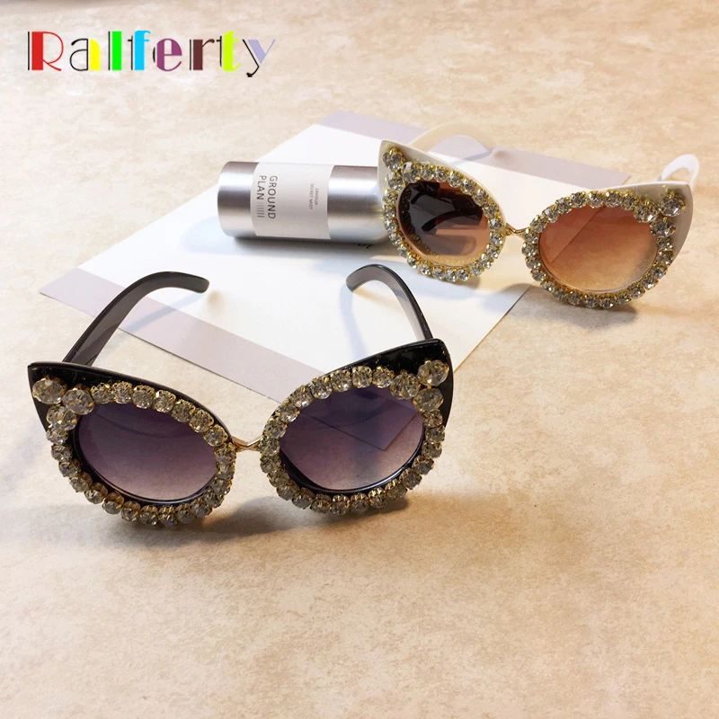 Солнечные очки Ralferty G07 женские роскошные солнцезащитные аксессуары кошачий глаз
