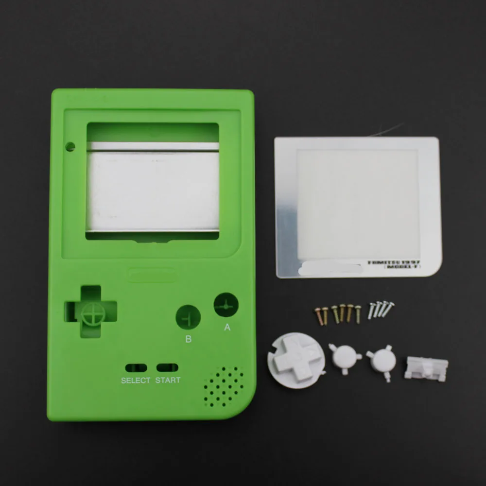 TingDong Full Case Cover Housing Shell Replacement for Gameboy Pocket Game Console GBP grey with Buttons Kit | Электроника