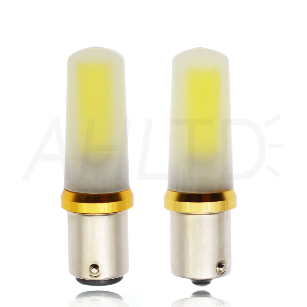 2 шт. COB H4/H7/1156 BA15S/1157/9005/9006/H11 P21W в высокой моды Яркость хвост боковые лампы сапфир просвет светильник AC/DC 12V 24V