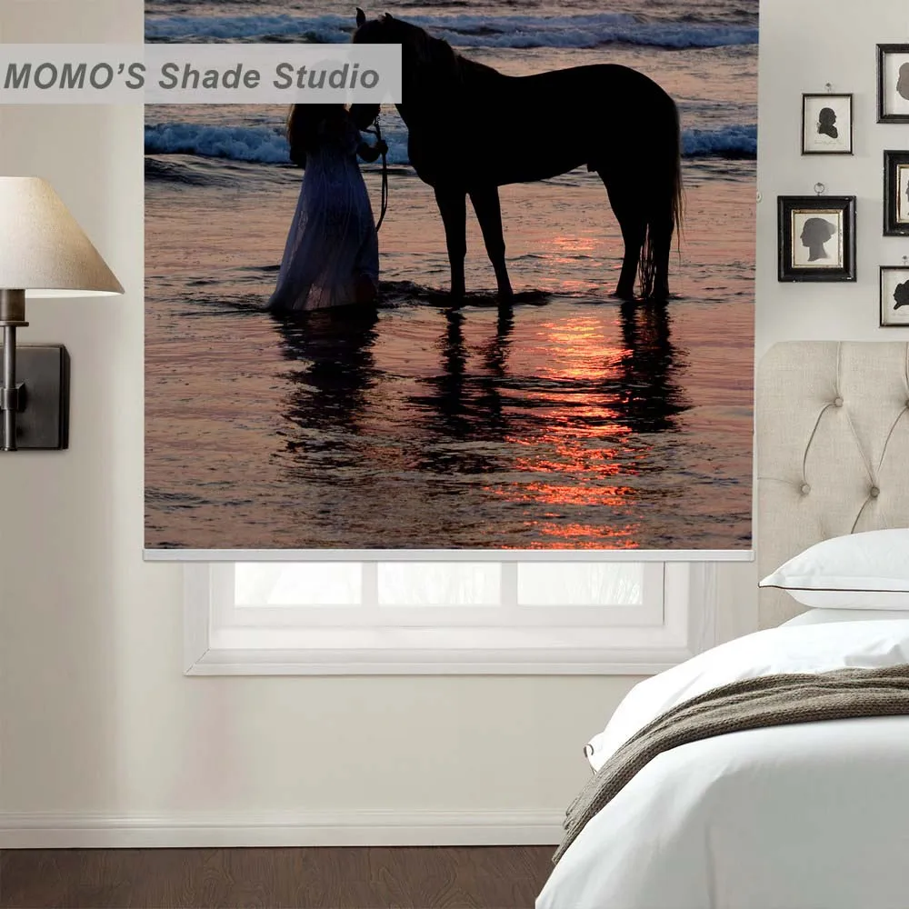 MOMO плотные окрашенные оконные шторы роликовые теплоизолированные тканевые