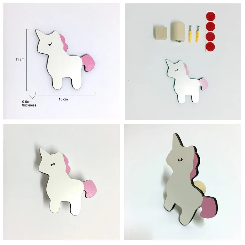 Настенный крючок в скандинавском стиле с сонными глазами единорог/панда/девочка