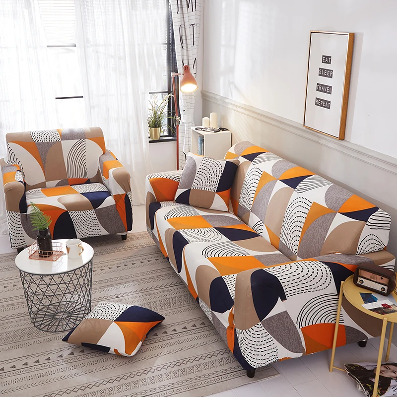 Эластичный угловой чехол для дивана универсальный растягивающийся секционный