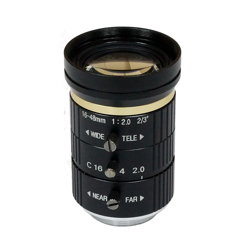 Industrial Grade Low Distortion Zoom Camera Lens 16-48mm 2/3&quot Interface C | Инструменты