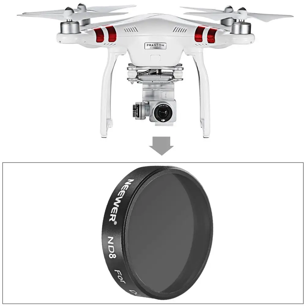 Neewer для DJI Phantom 3 Professional и Advanced набор из шт.: поляризатор + ND4 ND8 фильтр не