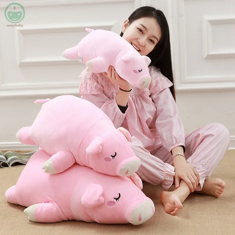 45 см милый розовый поросенок плюшевые игрушки ребенок чучела Игрушечные лошадки