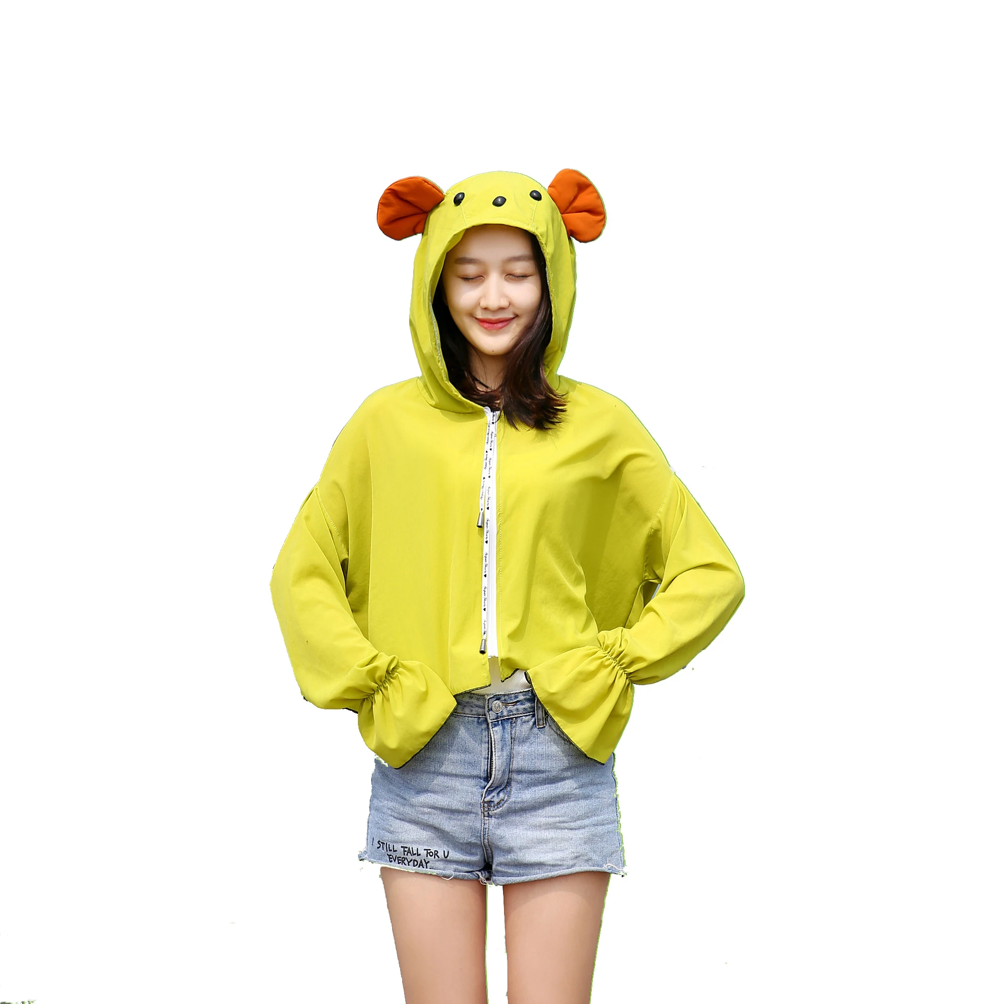 Пляжное пальто шаль для мамы и дочки с ушками животных Солнцезащитная накидка