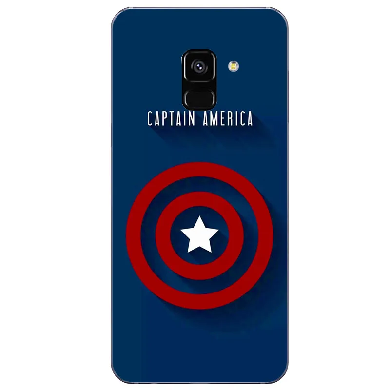 Чехол Marvel Superman Hombre de Hierro Batman DC Comics silicona для Samsung A10 S10LITE S8 S9PIUS S7EDGE 2018A8