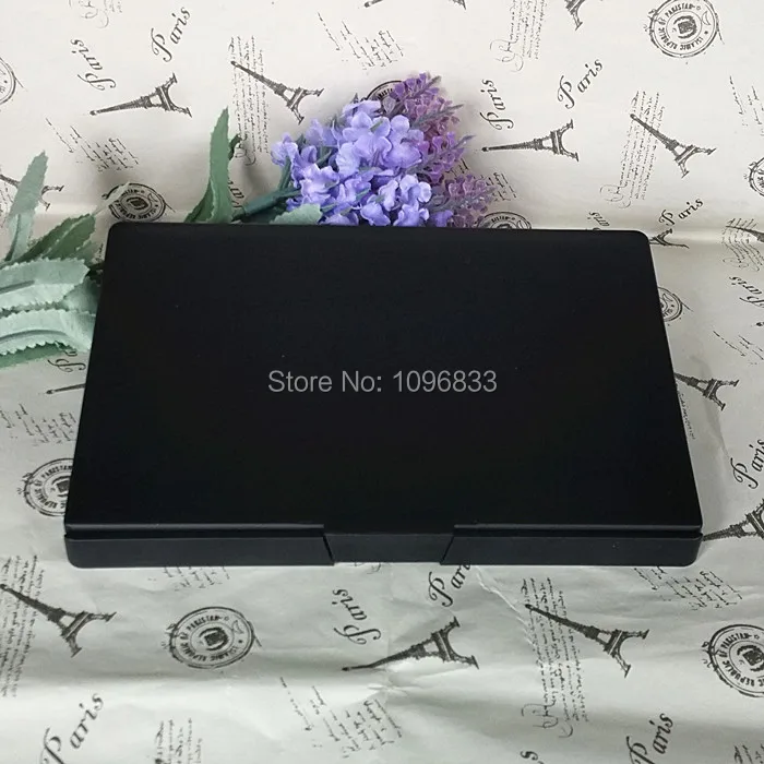 6 палитр косметическая пудра случае матовый черный контейнер для теней