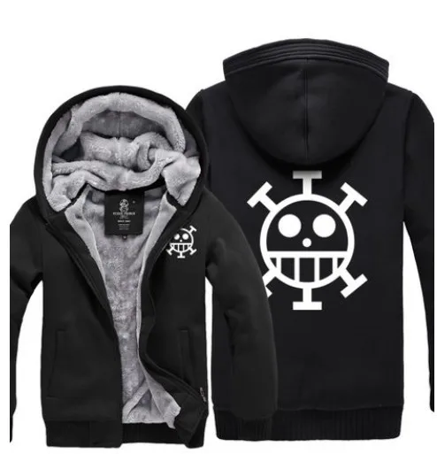 Аниме цельный костюм соломенная шляпа Луффи утолщаются зимние Mihawk Ace Chopper куртка