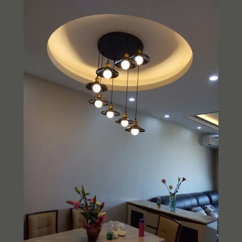 Скандинавский винтажный подвесной светильник s для ресторана светодиодная