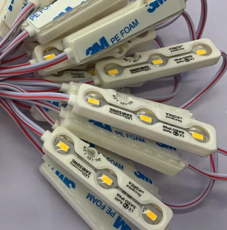 Водонепроницаемый IP68 Samsung 5630 SMD 160 градусов светодиодные модуль 12 в пост. Тока 1 2 Вт