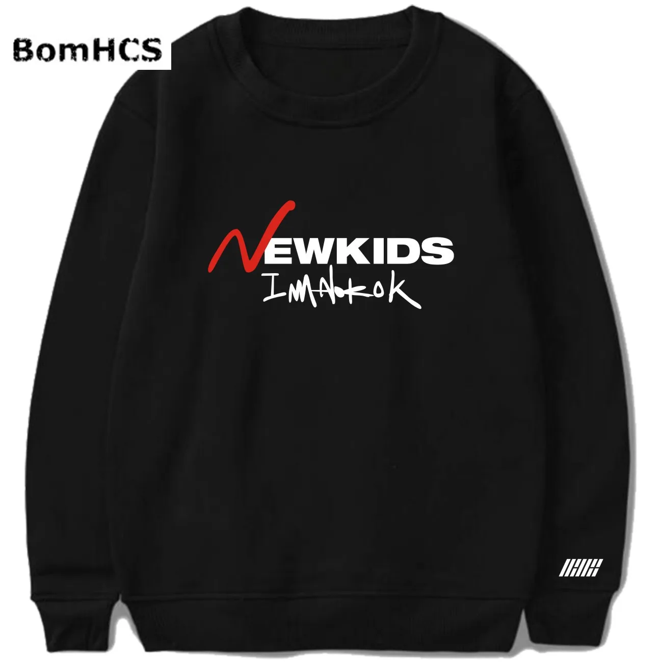 Новые детские хлопковые пуловеры унисекс Kpop IKON толстовки с капюшоном спортивные