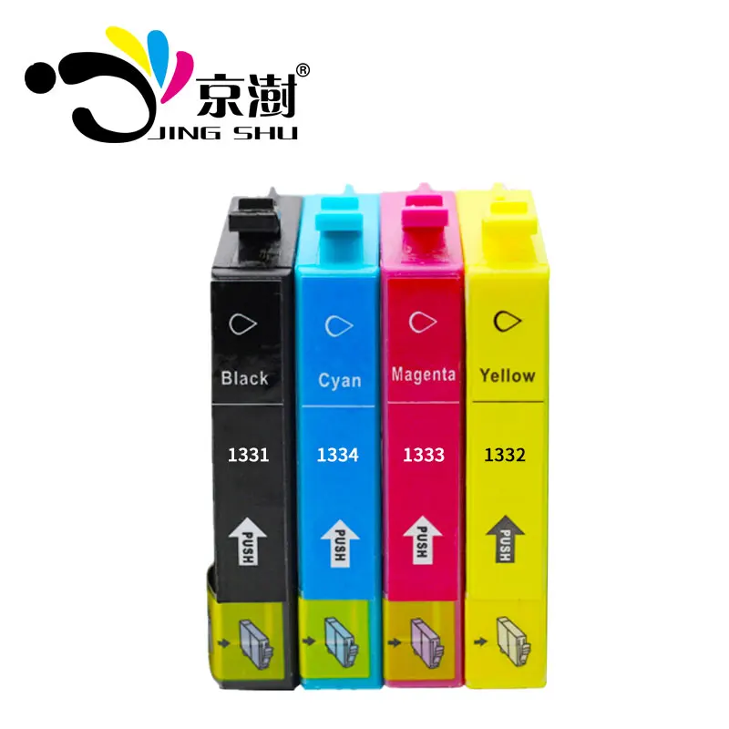 4 шт. совместимый чернильный картридж T1331 T1332 T1333 T1334 для Epson Stylus Office TX235W TX320F TX420W TX430W