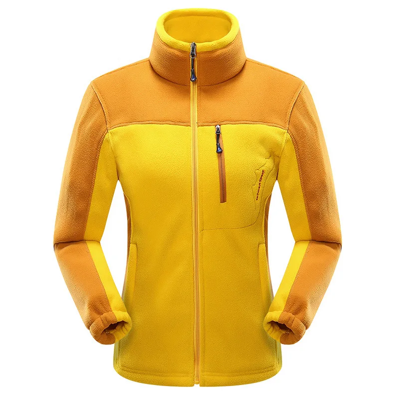 Women-Yellow Refire gear Осенняя флисовая куртка для женщин и мужчин, теплые термокуртки для походов, кемпинга, альпинизма, рыбалки, треккинга - Цвет: Women-Yellow