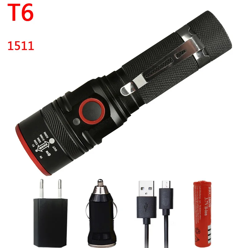 Option G Litwod Z35 микро USB Перезаряжаемый светодиодный фонарик XM-L2 U3 масштабируемый 18650 перезаряжаемый аккумулятор фонарик 1 Режим ВКЛ/ВЫКЛ - Испускаемый цвет: Option G