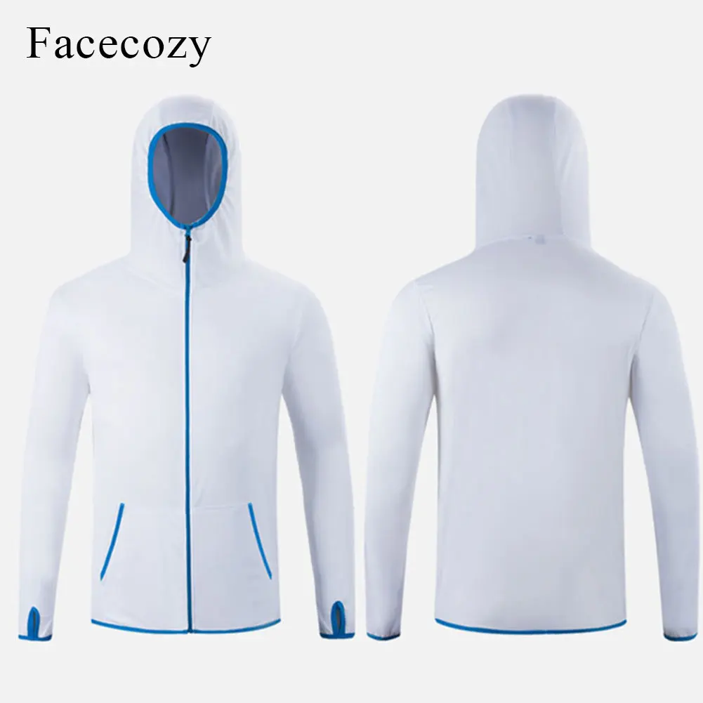 Мужская быстросохнущая куртка с защитой от солнца Facecozy воздухопроницаемая для