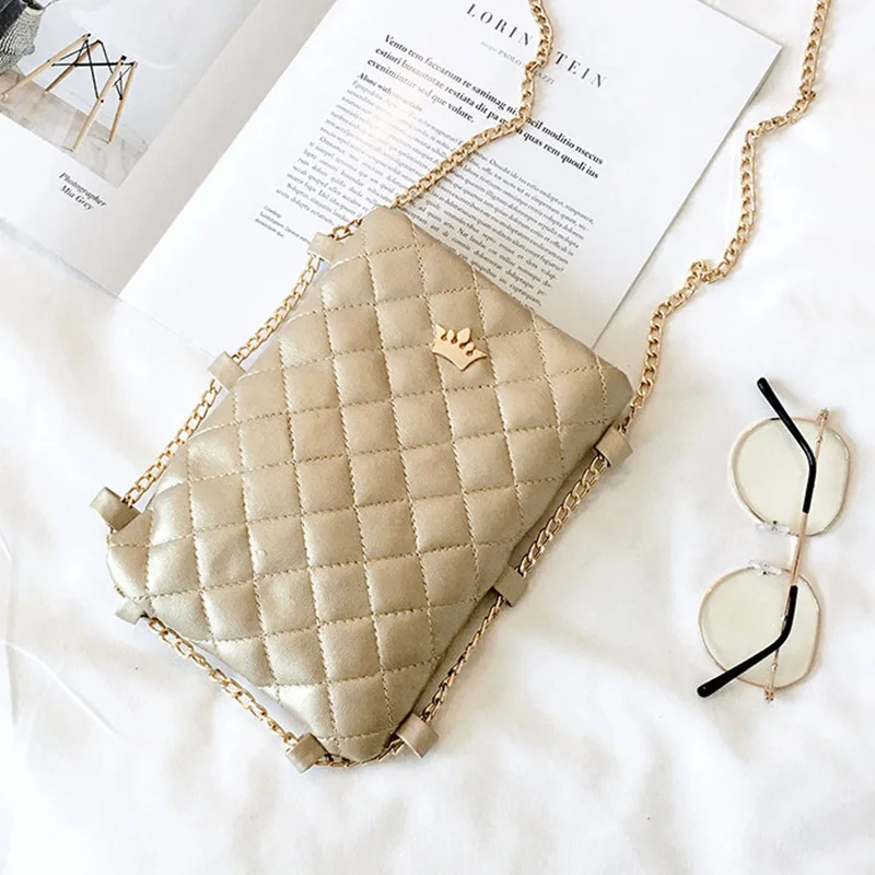 Женская водонепроницаемая призматическая клетчатая кожаная сумка через плечо с