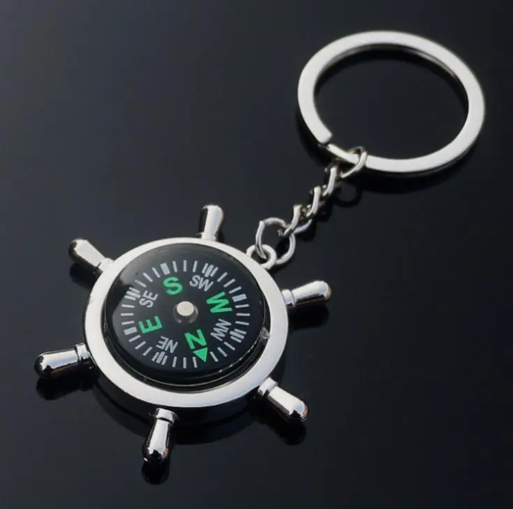 

High rudder compass keychain compass Mini compass King ring pocket Outdoor Gadgets Hiking & Camping Outdoor Gear Gift SN321