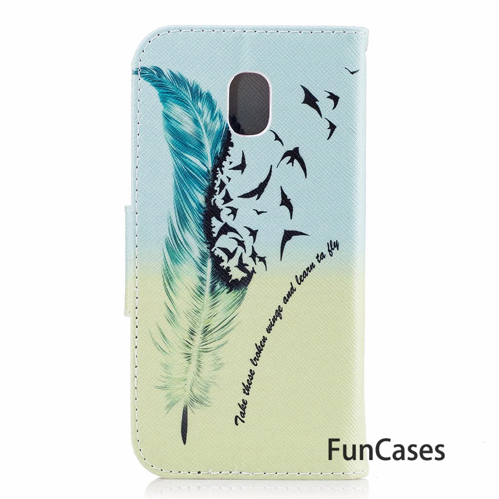 Флип чехол для samsung J7 2017 J730F fundas Galaxy + держатель карт Samusng|Бамперы| |