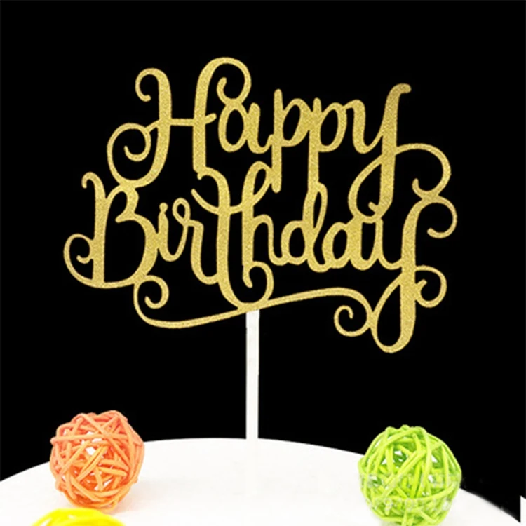 Cake Topper Gold Воздушные шары из фольги с цифрами 1, 2, 3, 4, 5, 6, 7, 8, 9, шары с днем рождения, 1 день рождения, украшения для детской вечеринки, для мальчиков и девочек - Цвет: Cake Topper Gold
