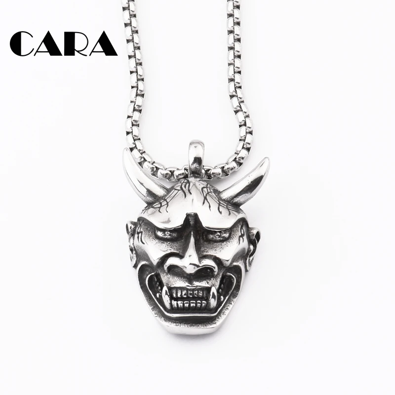 Прибытие 316L нержавеющая сталь рогатый дьявол кулон ожерелье мужские и женские