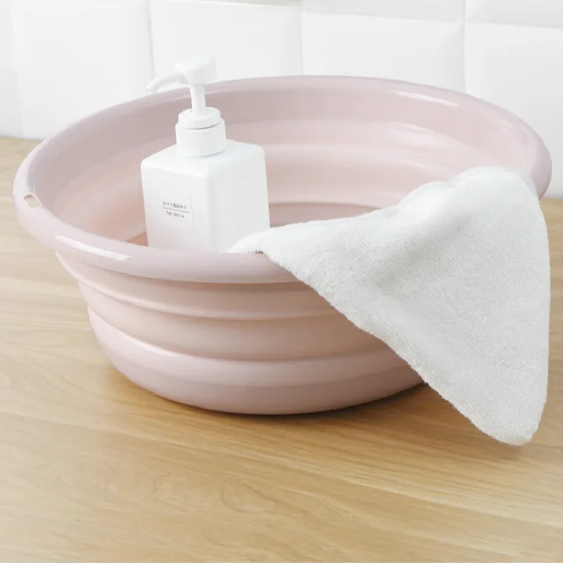 

Folding Washbasin Portable Folding Footbath Foldable Basin Tourism Travel Abroad Shrink Washbasin Water Bucket Outdoor Camping