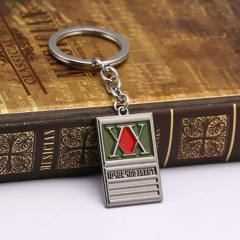 J Store HUNTER x HUNTERKey цепочка для ключей квадратный металлический винтажный серый