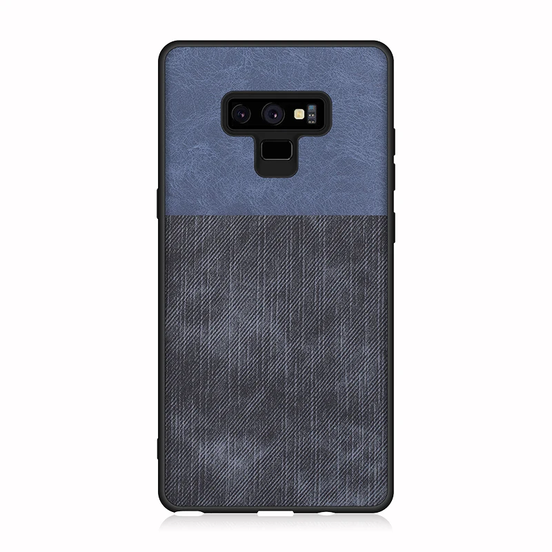 Противоударный чехол-накладка для Samsung Galaxy Note 8 9 из ткани и коровьей кожи |