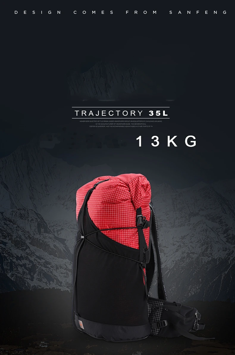 3F UL GEAR 35L рюкзак X-PAC/СВМПЭ материал легкий прочный путешествия Кемпинг Сверхлегкий походный