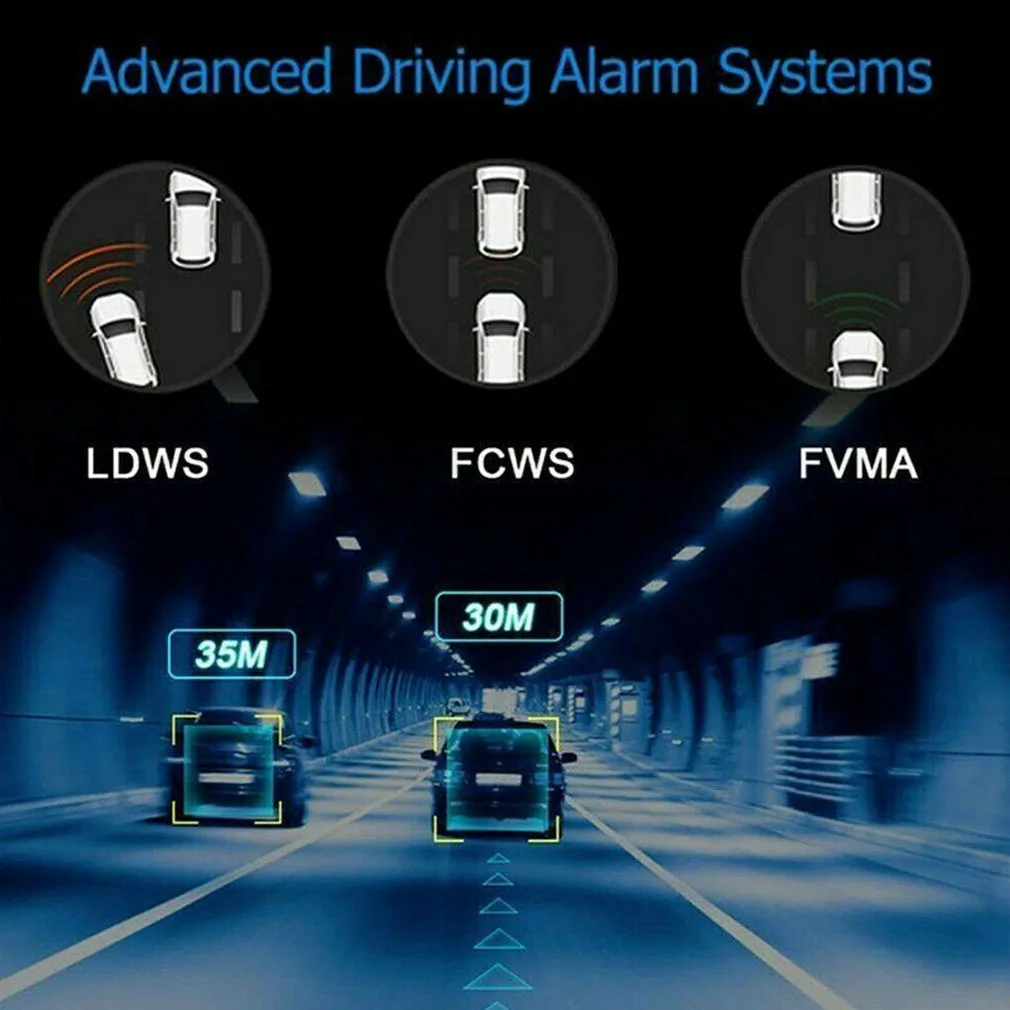 1080P FHD Автомобильный видеорегистратор 2MP камера видео рекордер WiFi gps ADAS g-сенсор Dash Cam USB