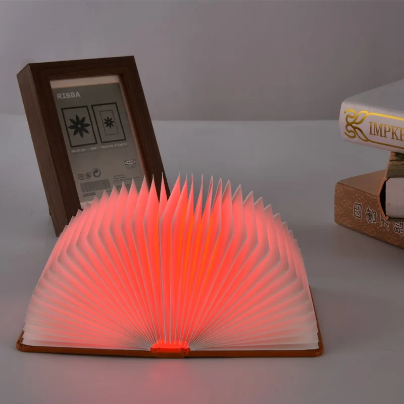 Книга Светодиодная лампа 5 видов цветов Волшебная книга ночник USB зарядка