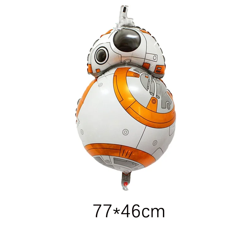 1 шт. Star Wars шары Jedi Белый воин R2-D2 BB-8 робот Фольга воздушный шар Дети счастливы День