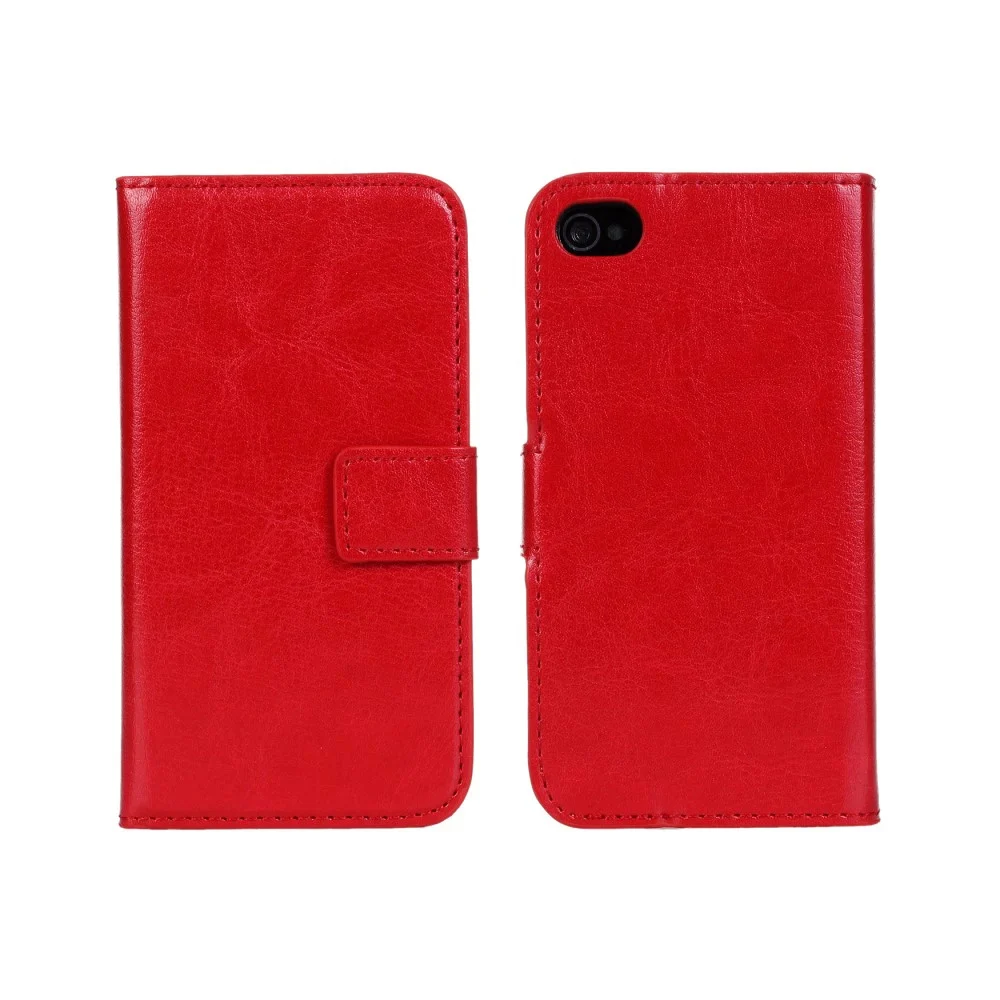 Кожа телефон чехлы для iPhone 4 4S кошелек Обложка Flip Book слот для карт чехол для iPhone 4 S Apple Coque hoesje Carcasa Capinha Etui