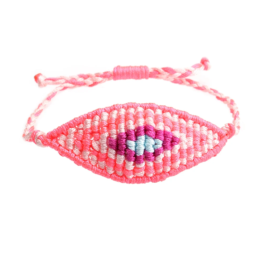 Женский браслет для серфинга Evil Eye Macrame плетеный цветной греческий