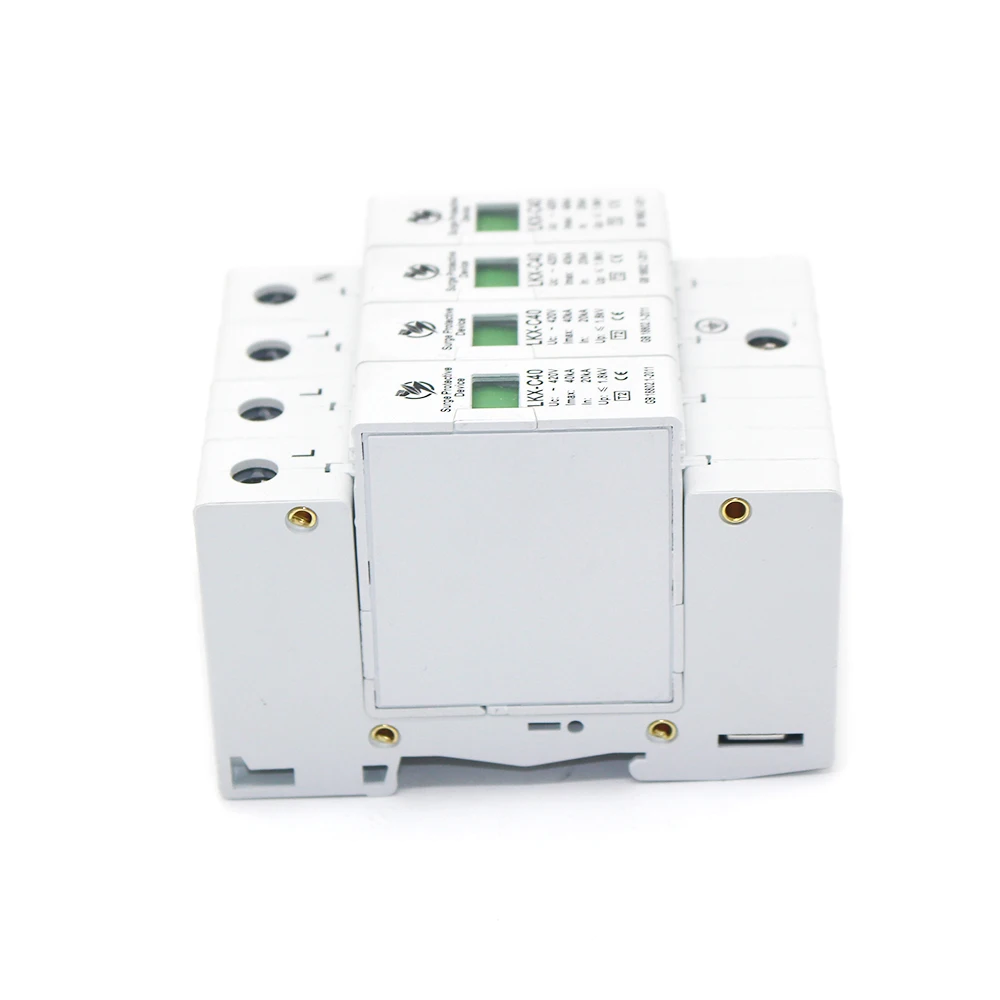Горячая Распродажа защита от перенапряжения для дома 20KA ~ 40KA 275V AC SPD 3P + N