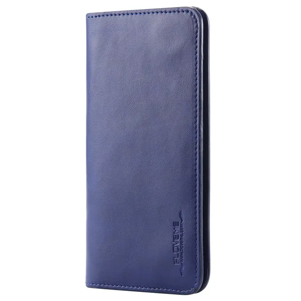 Blue FLOVEME Чехол-кошелек из искусственной кожи для iPhone 6s 7, 8, 8 Plus, 6s Plus, 6 слотов для карт, кожаный флип-чехол для iPhone 7Plus - Цвет: Blue