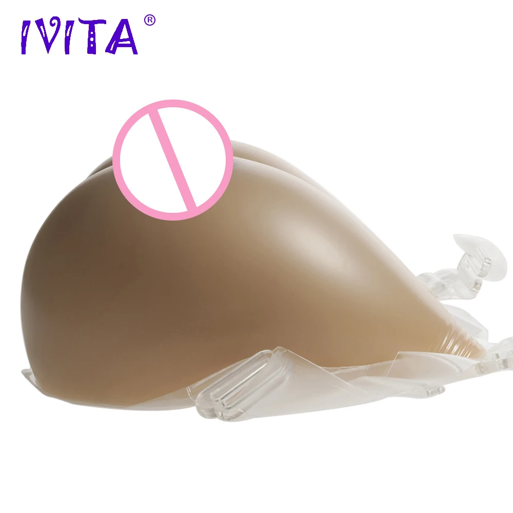 IVITA 2000 г силиконовые формы груди с плечевыми лямками для косплея Драг королева