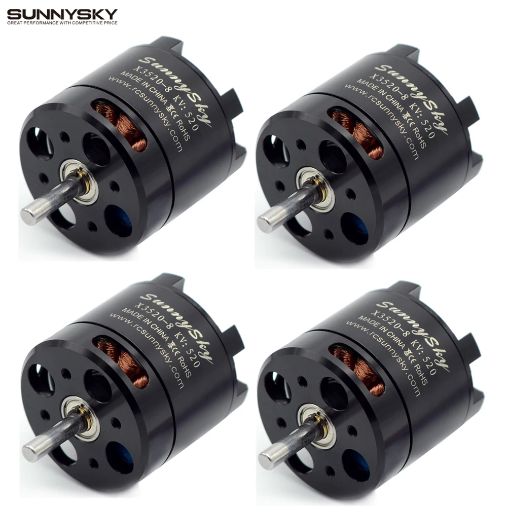 Бесщеточный Серводвигатель SUNNYSKY X3520 KV520 KV720 880KV 4 шт./лот|motor for|servo motorbrushless servo motor |