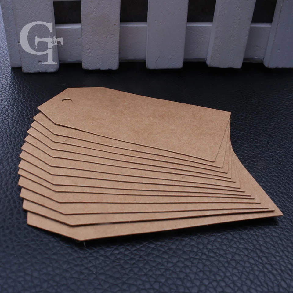 Самодельные этикеты пустые крафтовые коричневые для одежды бумажные подвесные